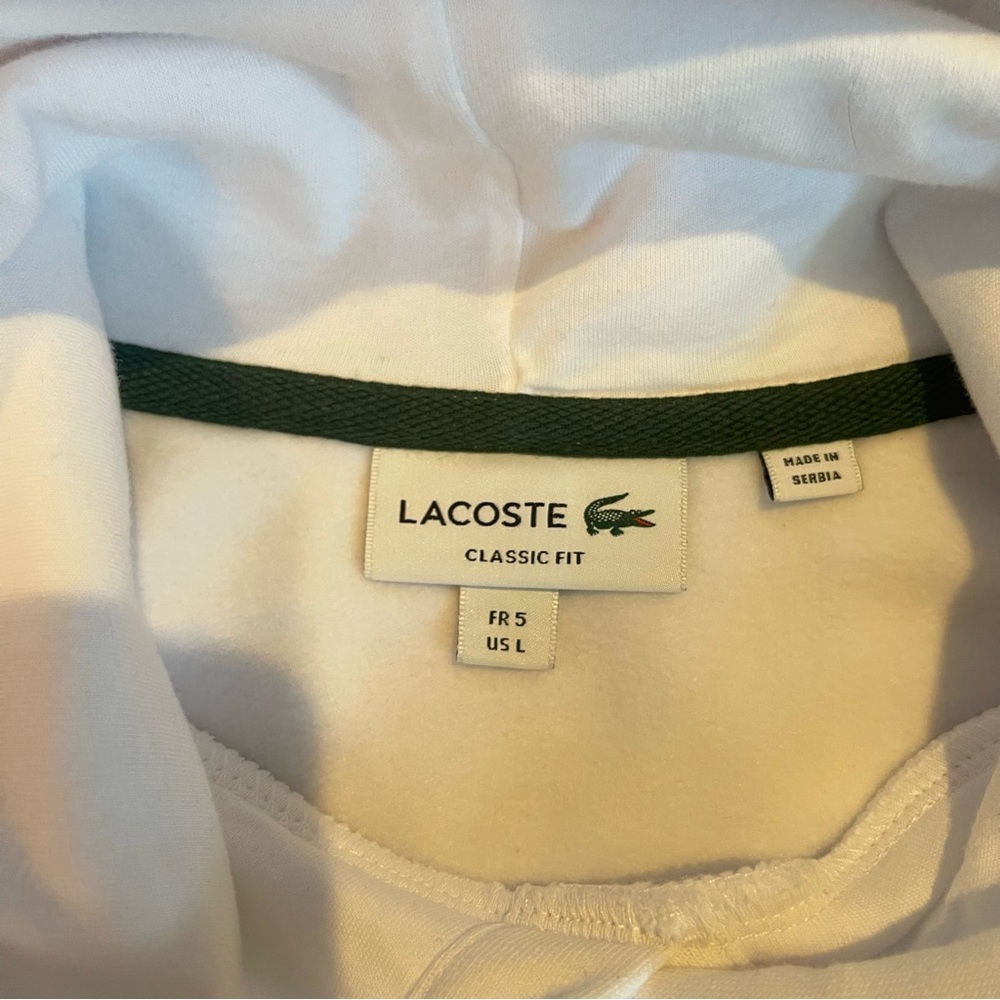 NWOT Lacoste Fleece Essential Hoodie - Picture 7 of 11